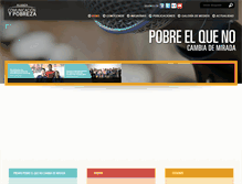 Tablet Screenshot of comunicacionypobreza.cl